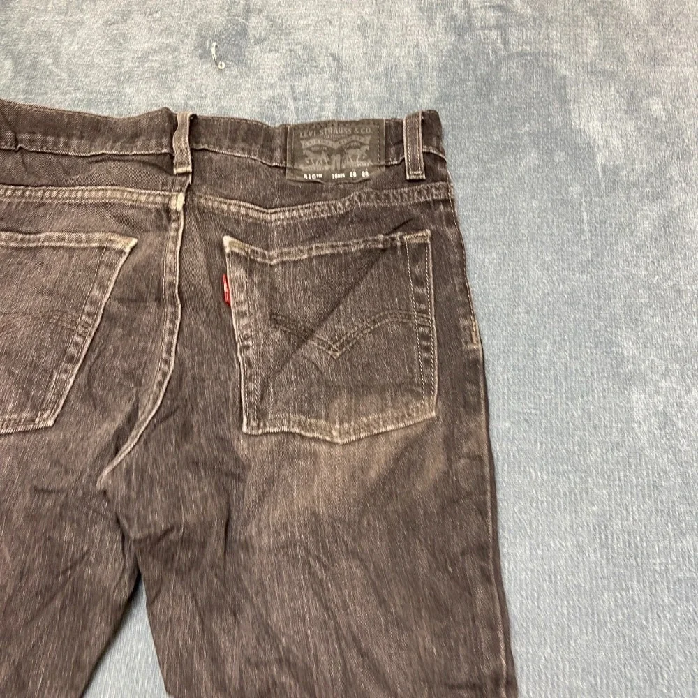 VTG Levi's 510 Jeans Boys 16 Reg 28x28 Black Denim Cotton Stretch Super Skinny